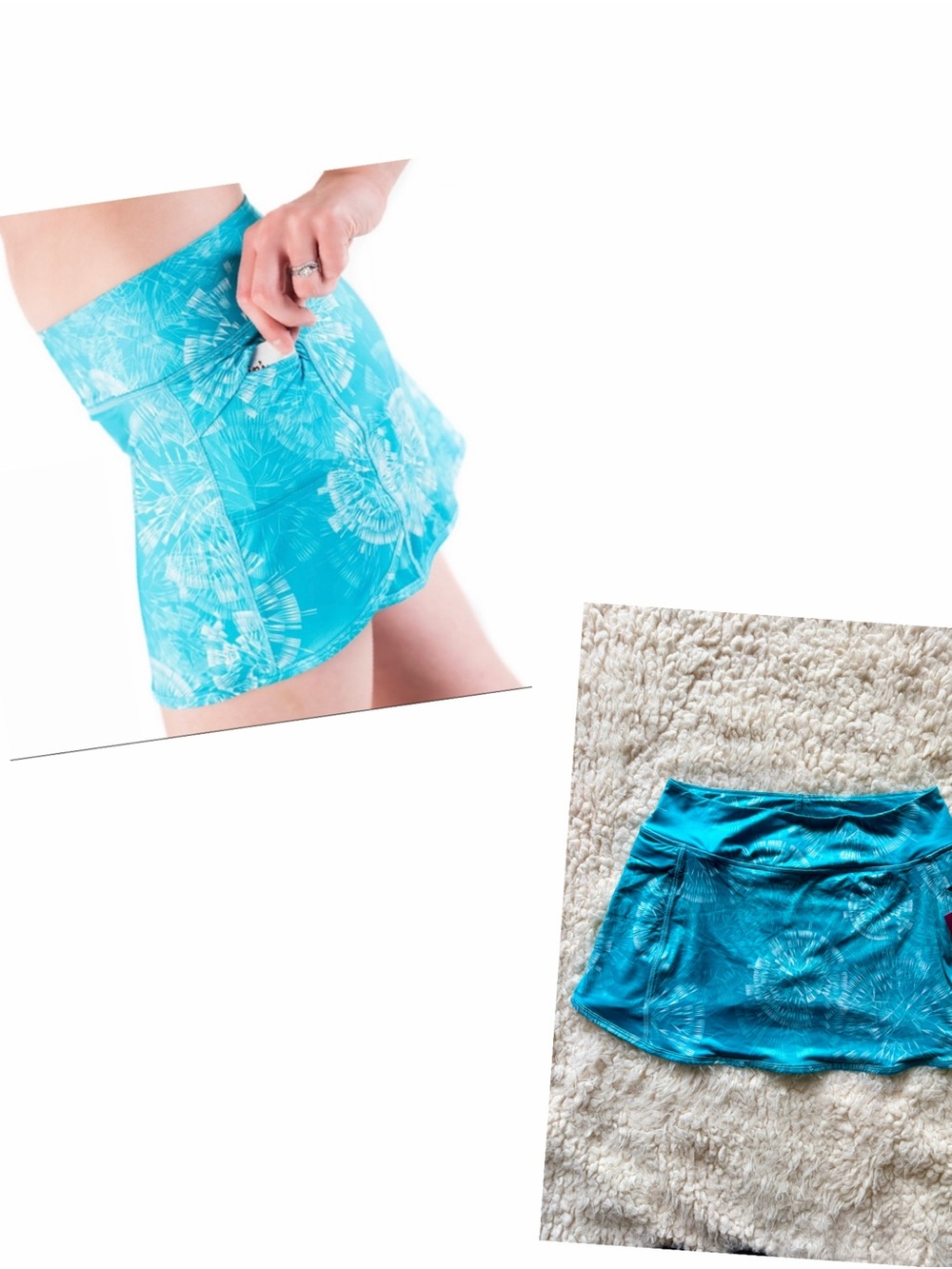 NWT Skirt Sports "Spanky" Athletic Running Skort - Clarity Print - Small